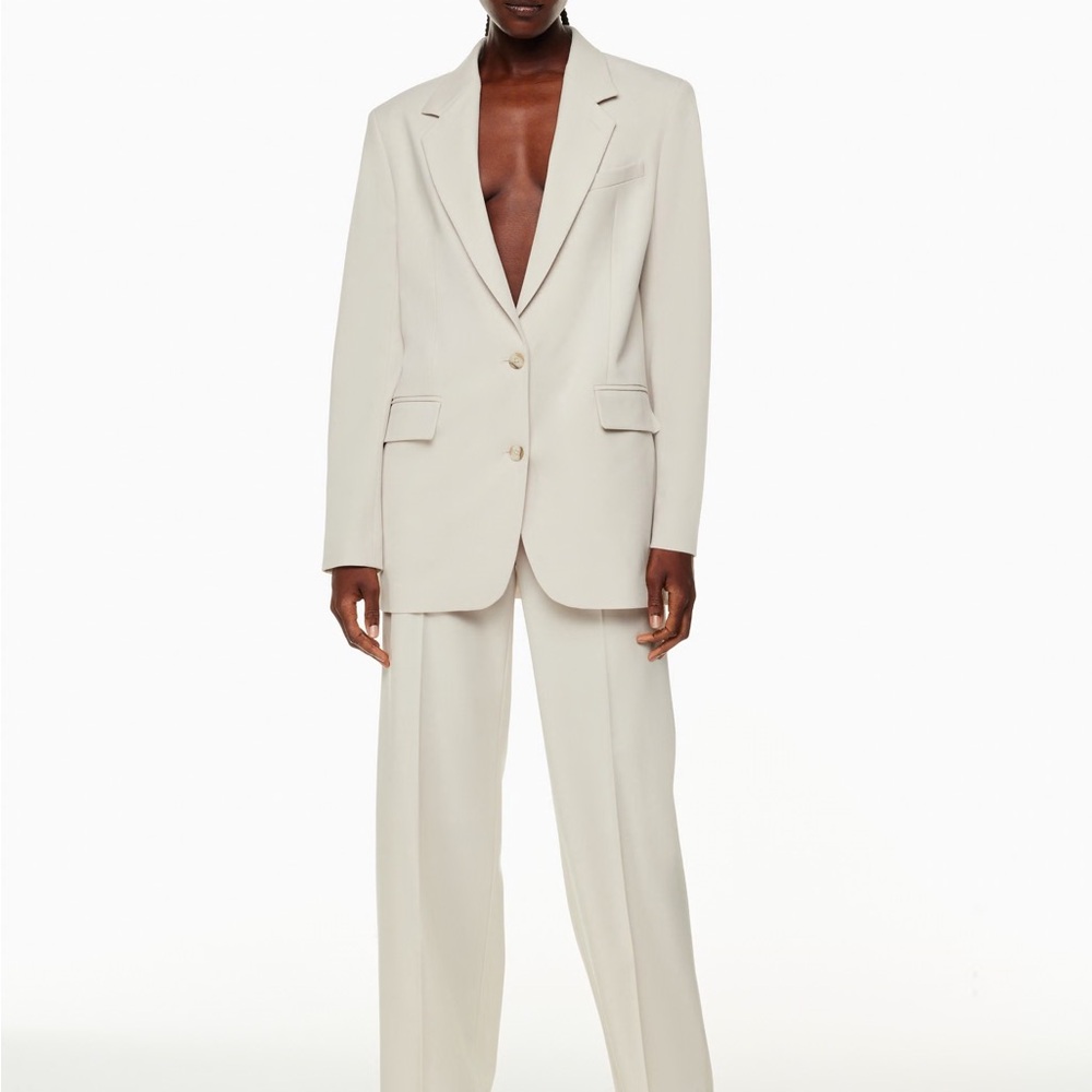 Babaton Cream Single-Breasted Blazer